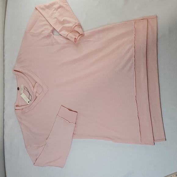 Cupio Light Blush Long Sleeve T-Shirt Top. Size M - Picture 2 of 8